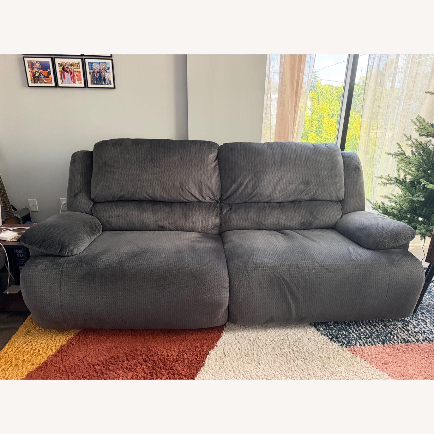 Dark Gray 3+ Seater Sofa - image-1