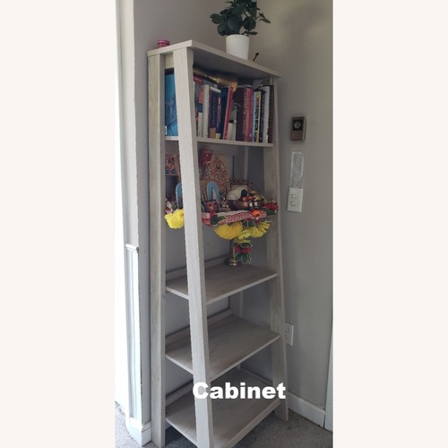Used Affordable Home Furnishings Light Gray Bookcase for sale on AptDeco