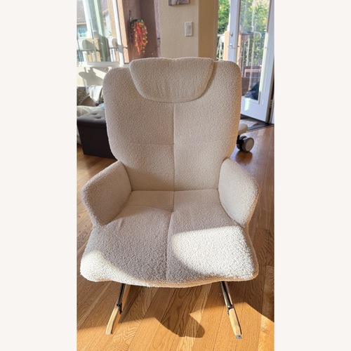Used White Wood Nursing Chair for sale on AptDeco