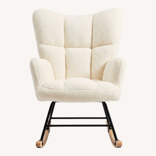 Used White Wood Nursing Chair for sale on AptDeco