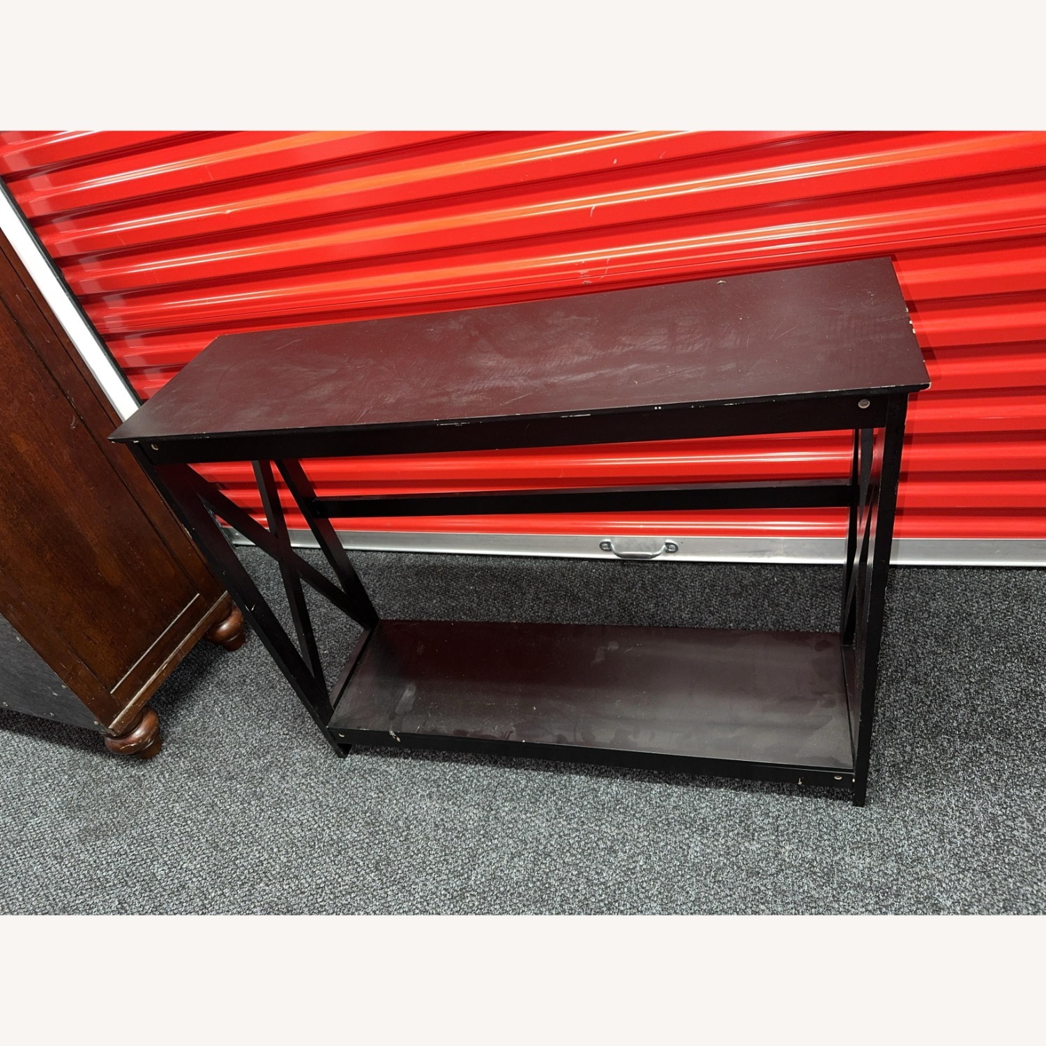 Amazon Dark Brown Wood Console Table - image-2