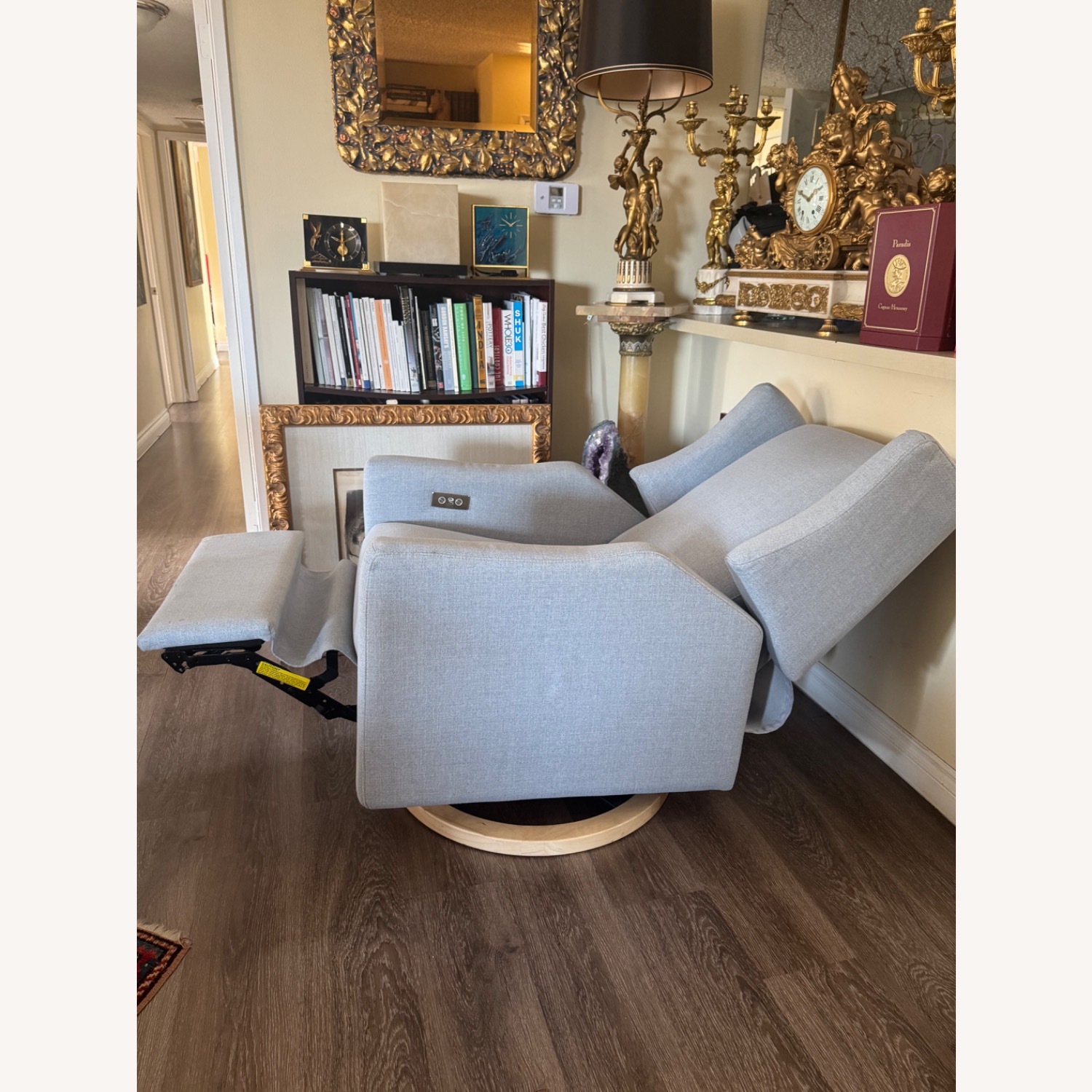 Babyletto Light Gray Recliner - image-8