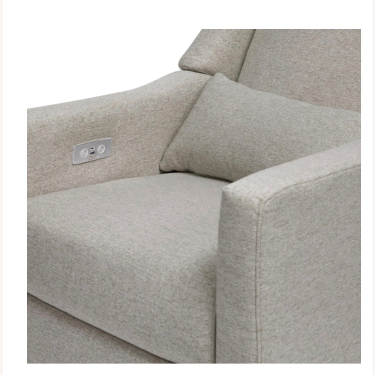 Babyletto Light Gray Recliner - image-4