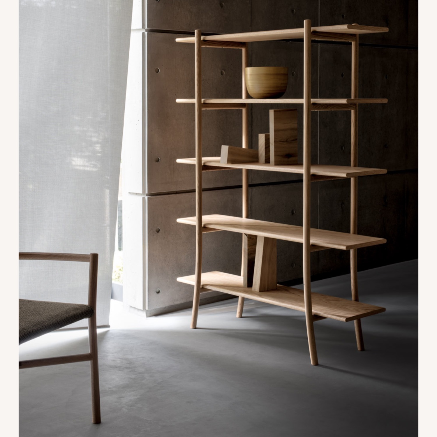 Ariake Sky Ladder Shelf Tall White Oak - image-2