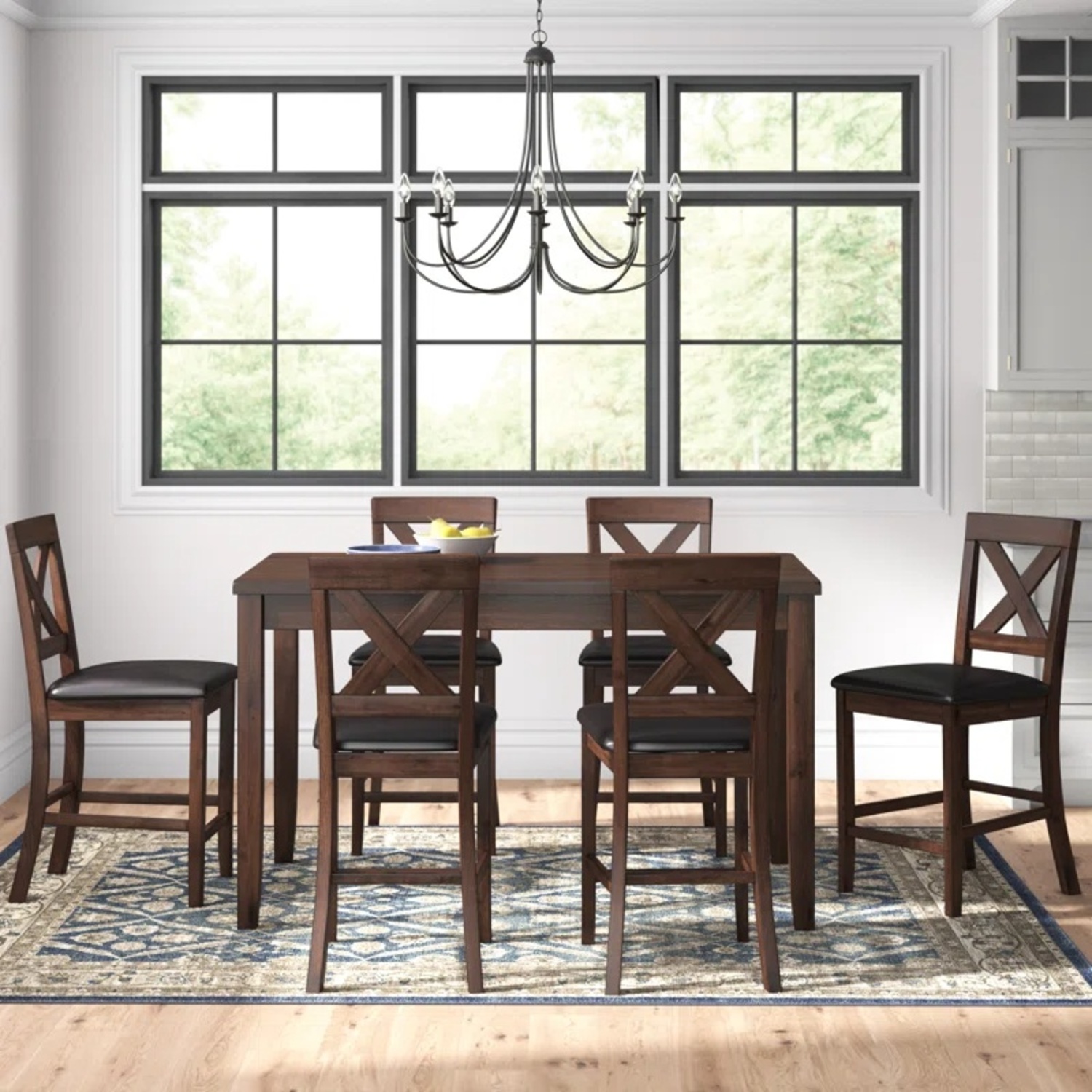 Wayfair Dark Brown Dining Set - image-9