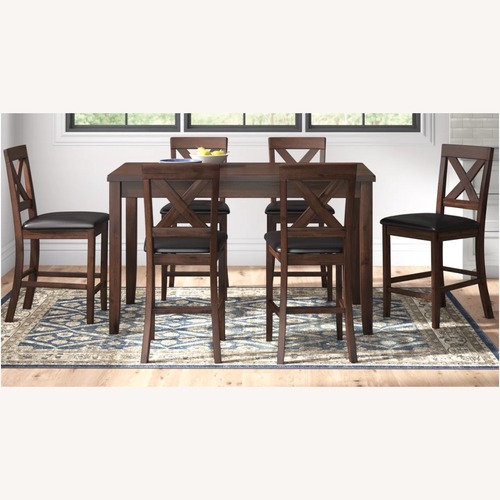 Used Wayfair Dark Brown Dining Set for sale on AptDeco