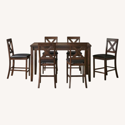 Used Wayfair Dark Brown Dining Set for sale on AptDeco