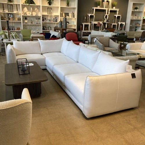 Used L-Shape Sectional Performance Linen Weave for sale on AptDeco