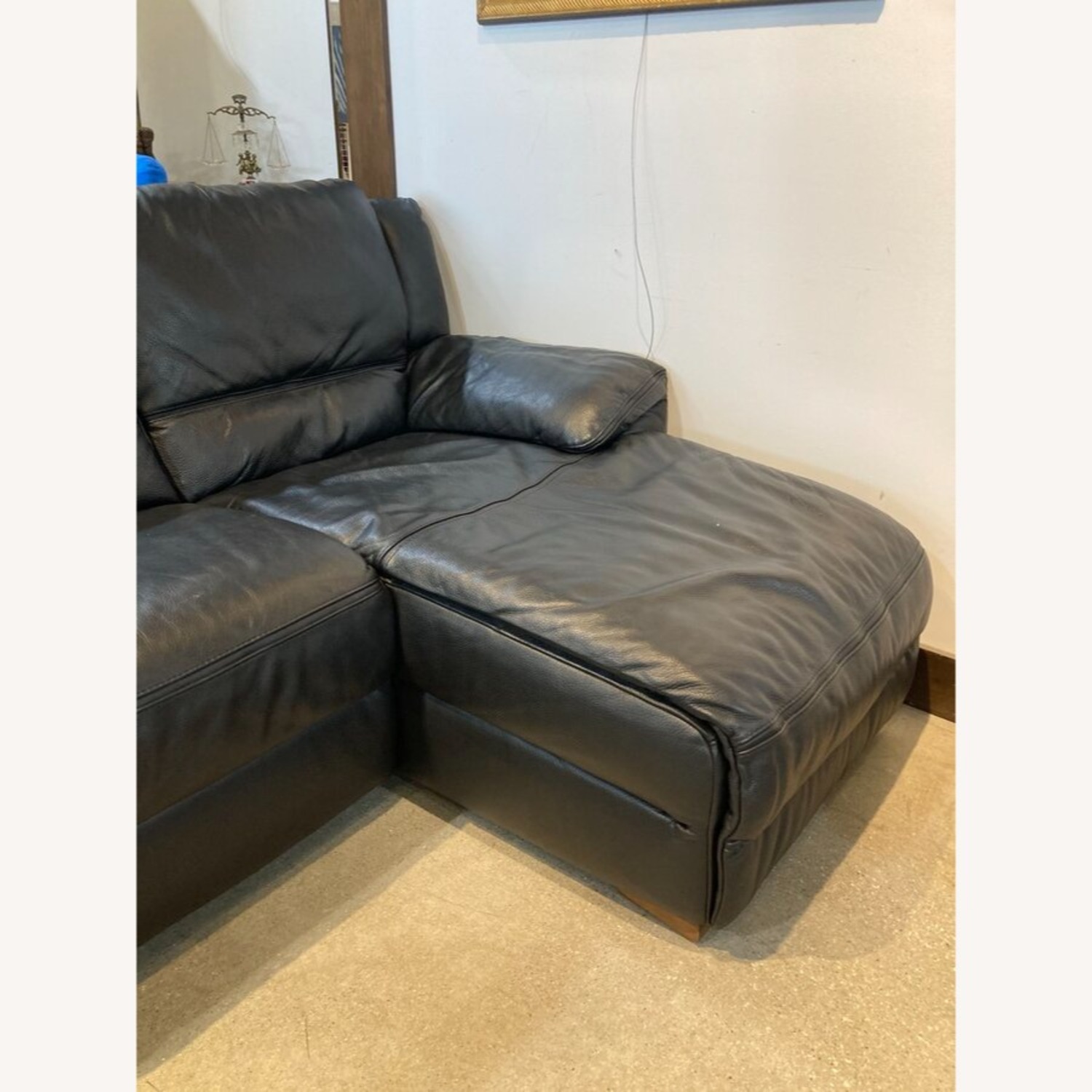 Contemporary Curved Leather Sectional - image-10