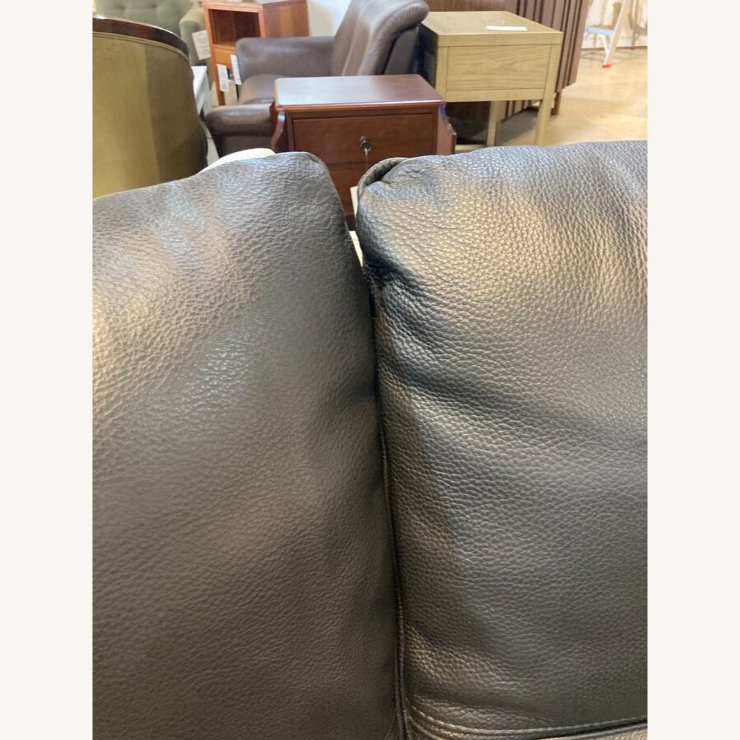 Contemporary Curved Leather Sectional - image-8