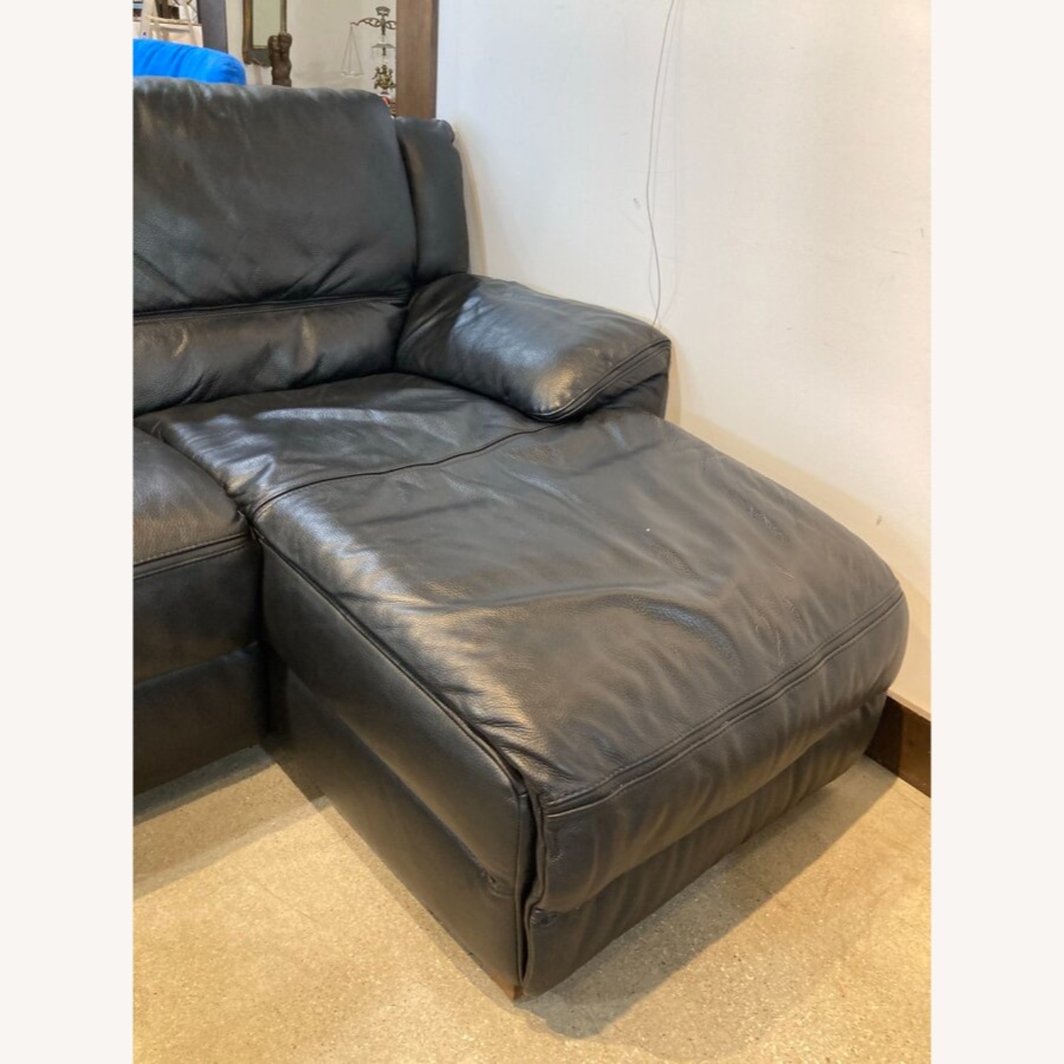 Contemporary Curved Leather Sectional - image-6