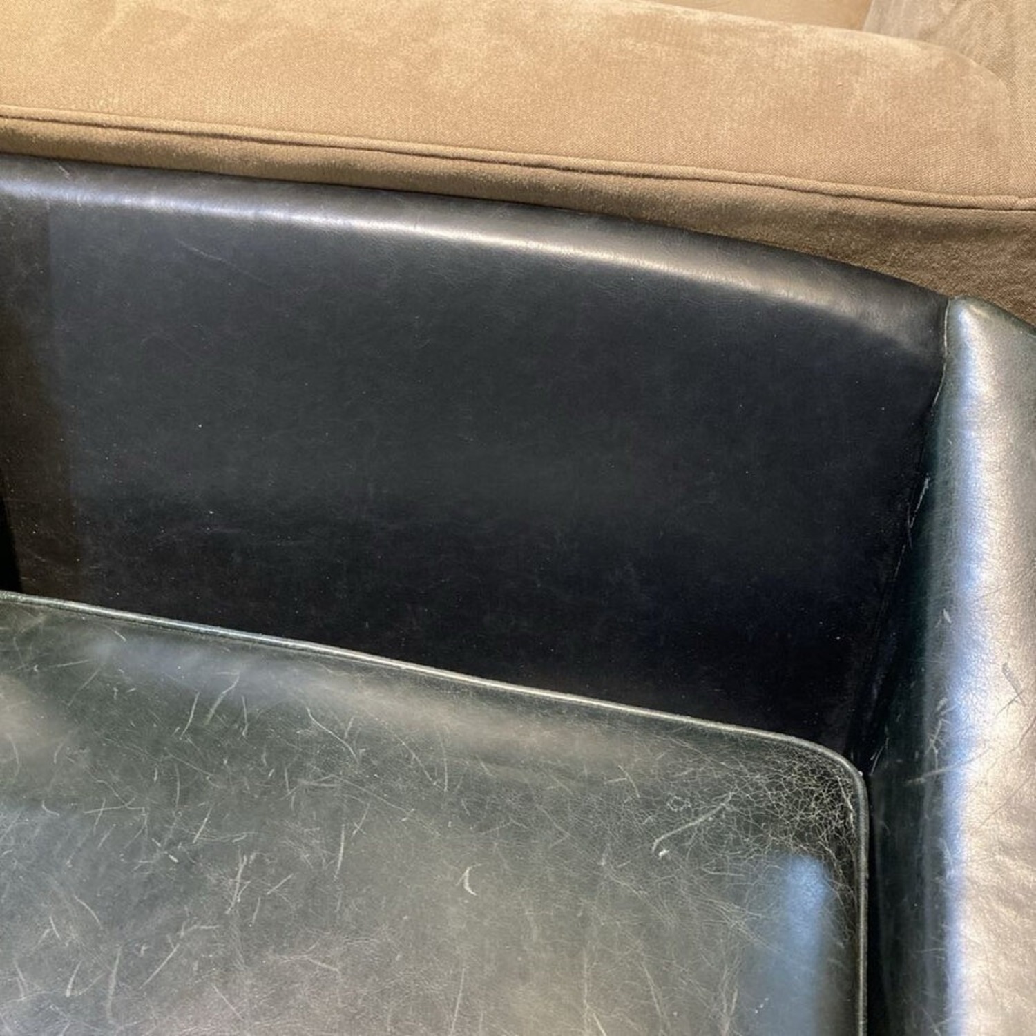 Mid-Century Danish Modern Leather 3-Seat Sofa - image-11