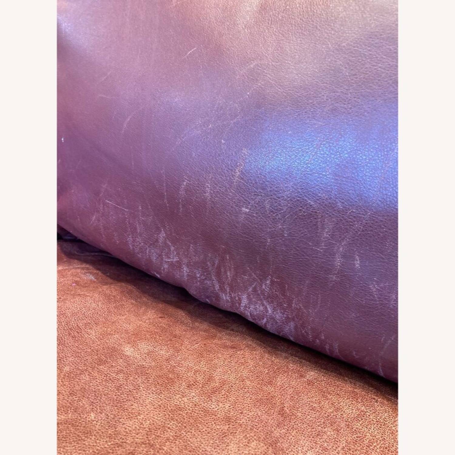 Leathercraft Pillow Top Leather 3-Seat Sofa Red - image-9