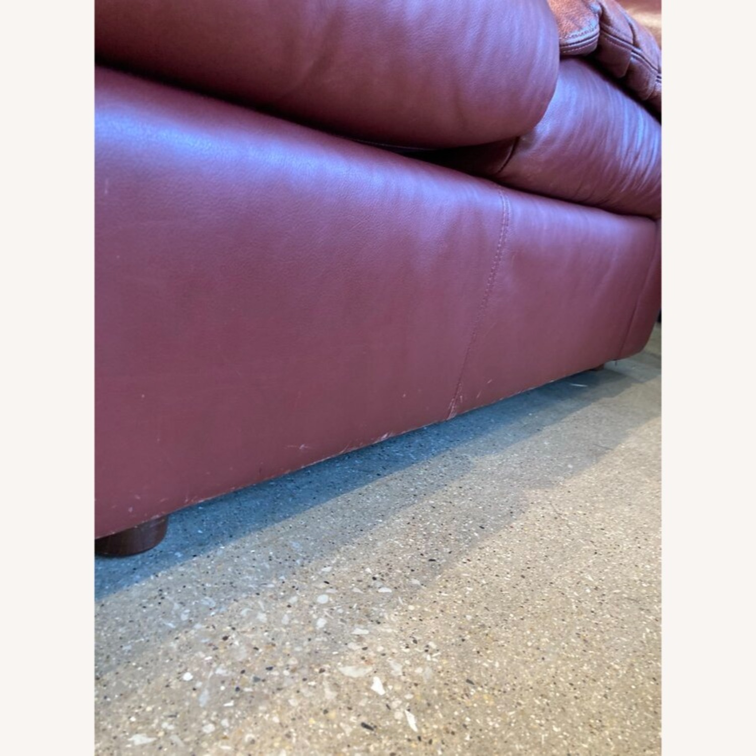 Leathercraft Pillow Top Leather 3-Seat Sofa Red - image-12