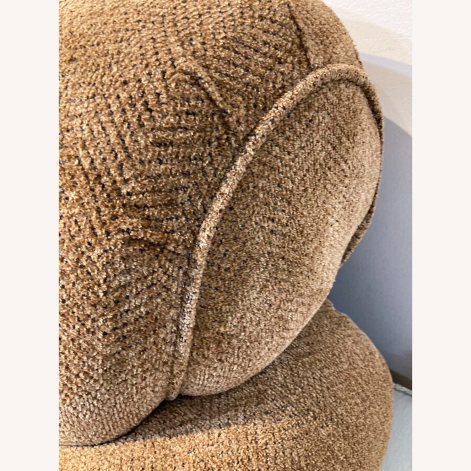 Traditional Fabric Roll-Arm Sofa Brown - image-11