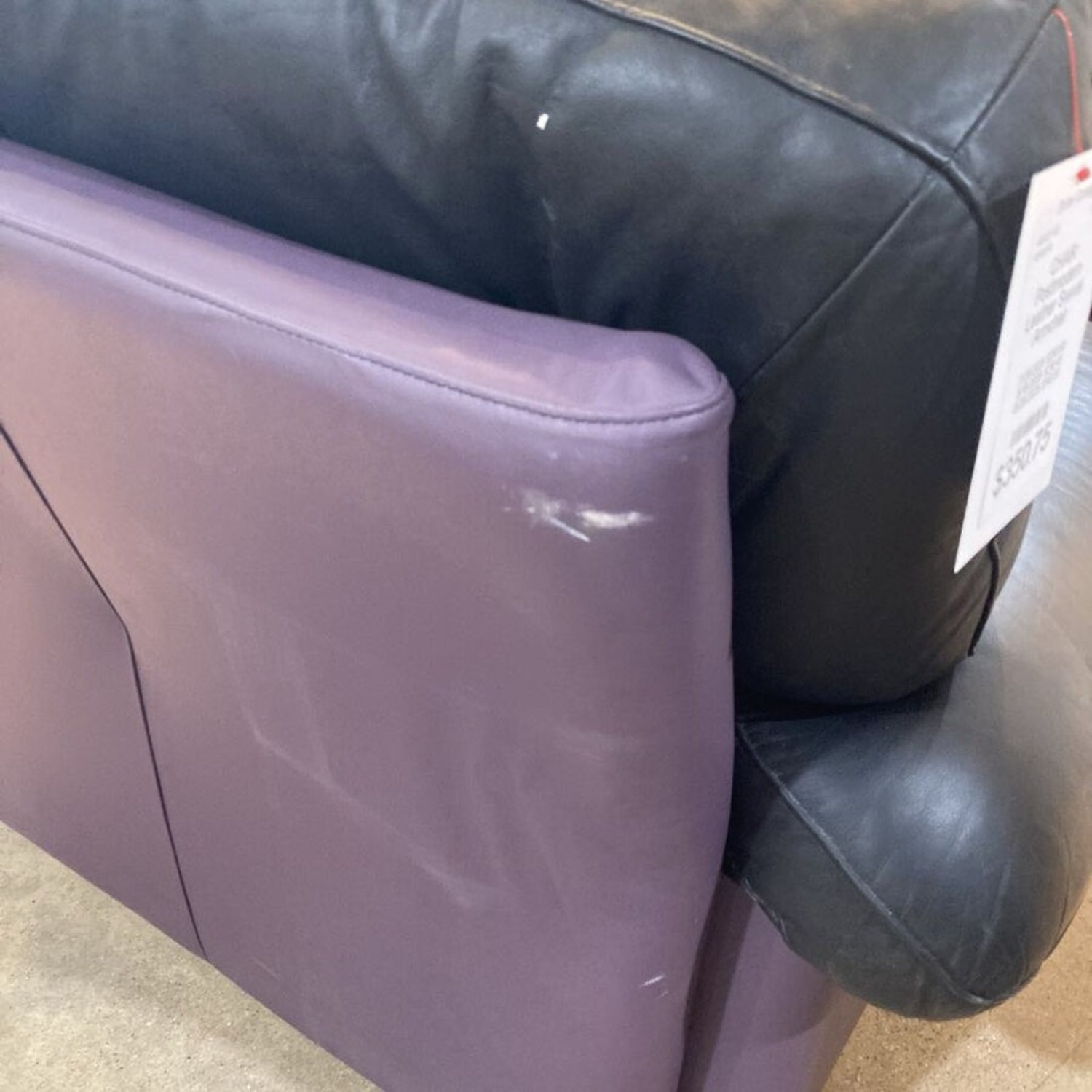 Postmodern Leather Swivel Armchair - image-13