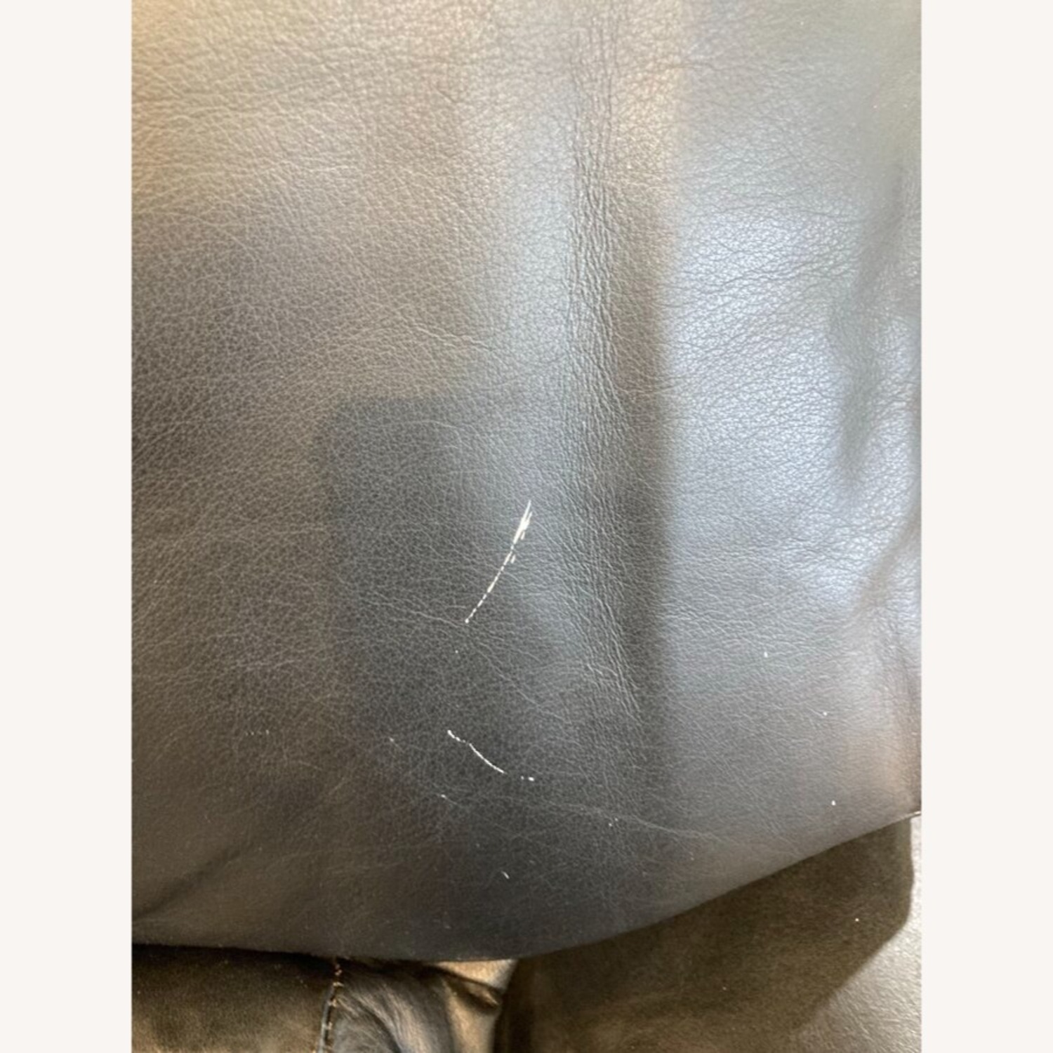 Postmodern Leather Swivel Armchair - image-10