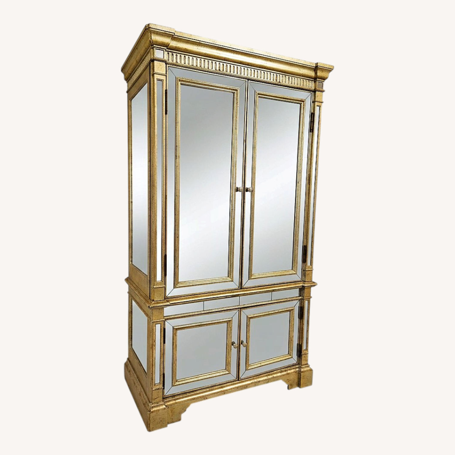 Z Gallerie Mirrored Amoire - image-0