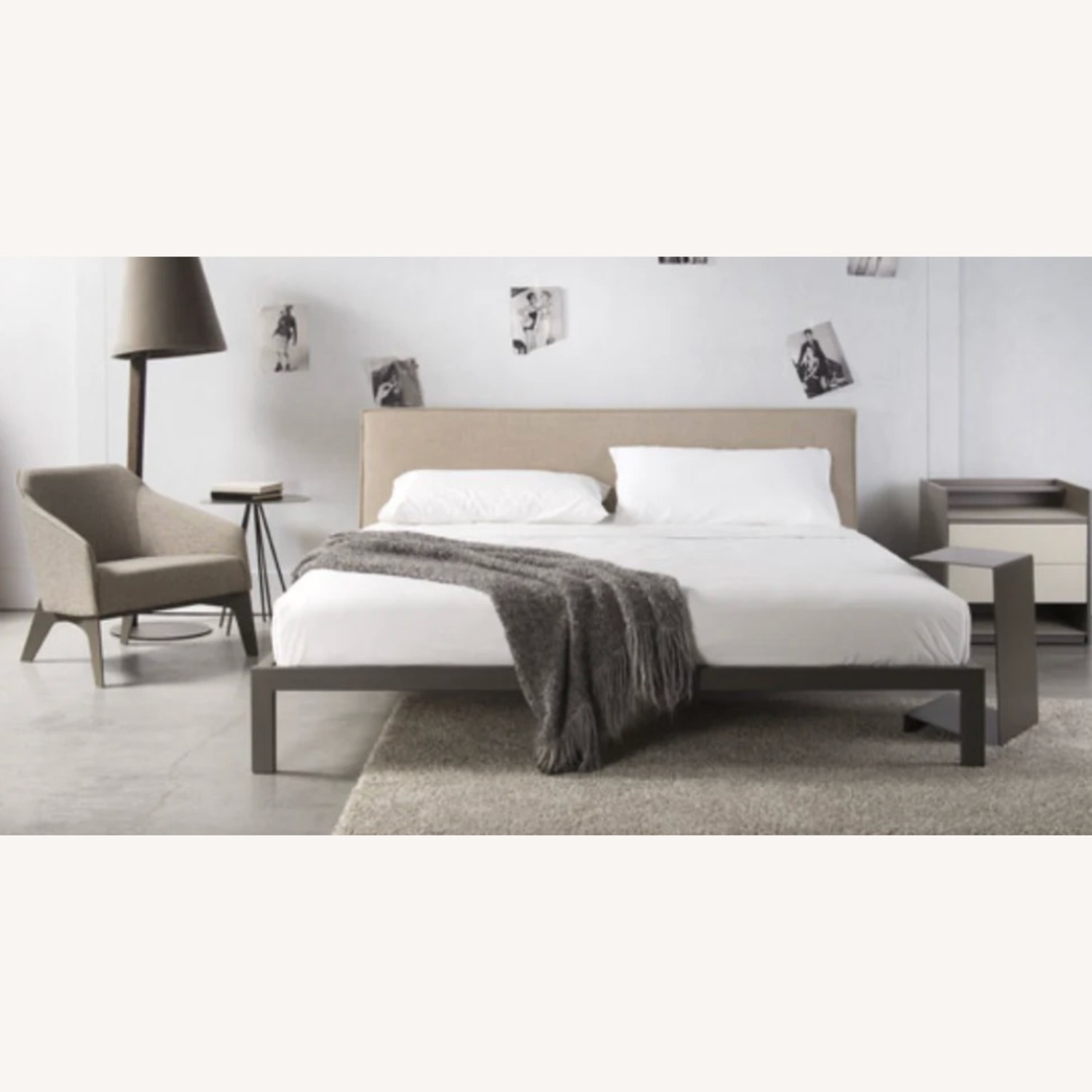 ABC Carpet and Home Gallerist Light Gray King Bed - image-2