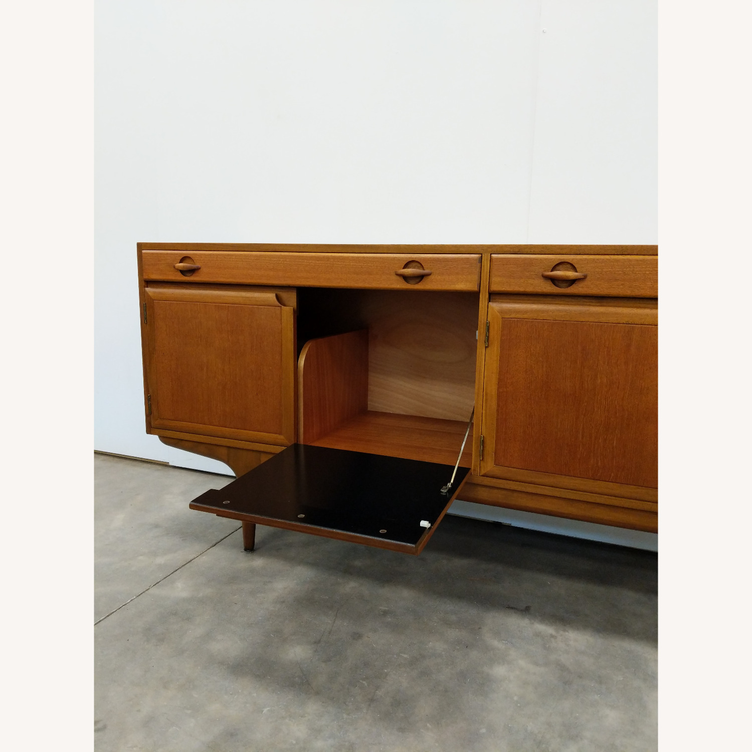 Vintage Mid Century Modern Teak Credenza - image-5