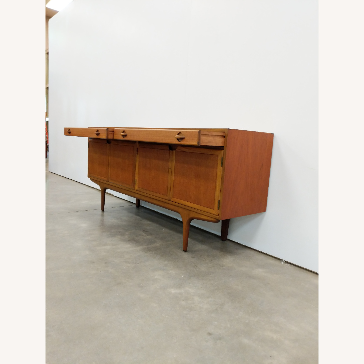 Vintage Mid Century Modern Teak Credenza - image-3