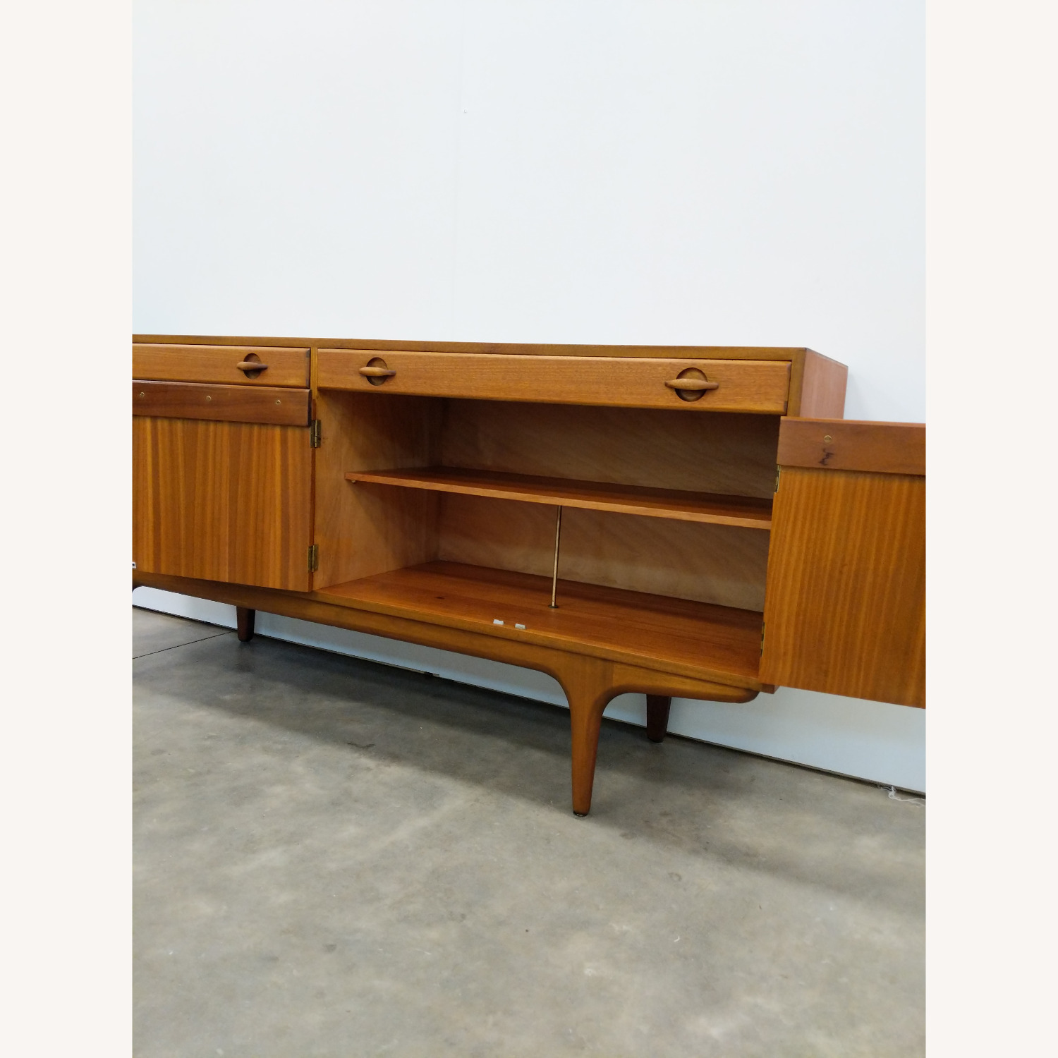 Vintage Mid Century Modern Teak Credenza - image-4