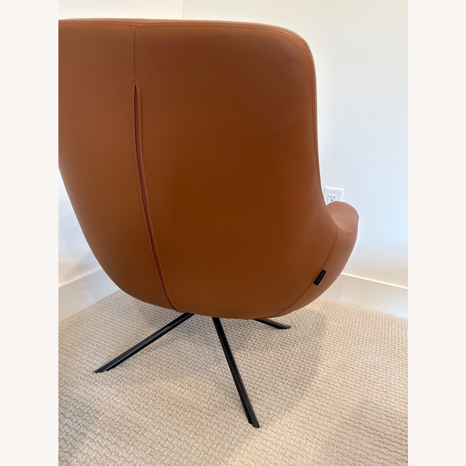 Design Within Reach Noomi Leather Chair + Ottoman - image-4