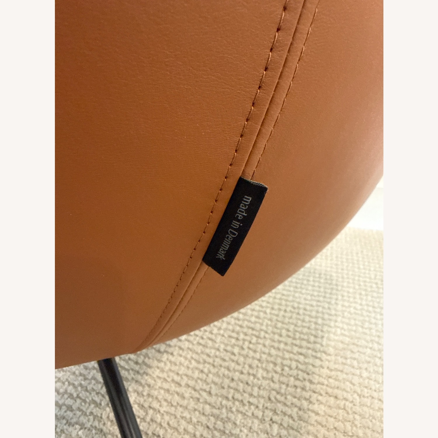 Design Within Reach Noomi Leather Chair + Ottoman - image-7