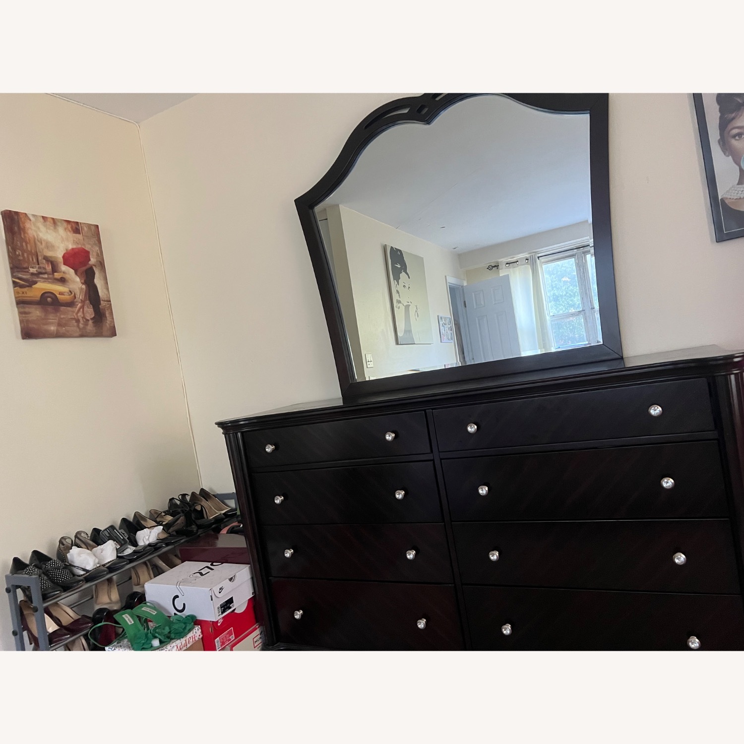 Raymour & Flanigan Dark Brown Wood Dresser - image-2