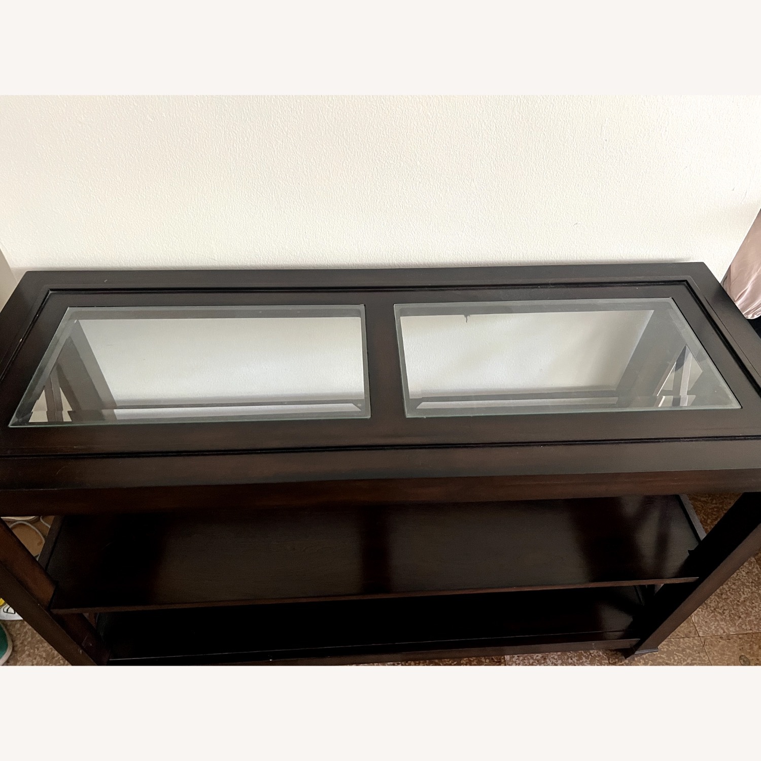 Raymour & Flanigan Dark Brown Wood Side Table - image-3