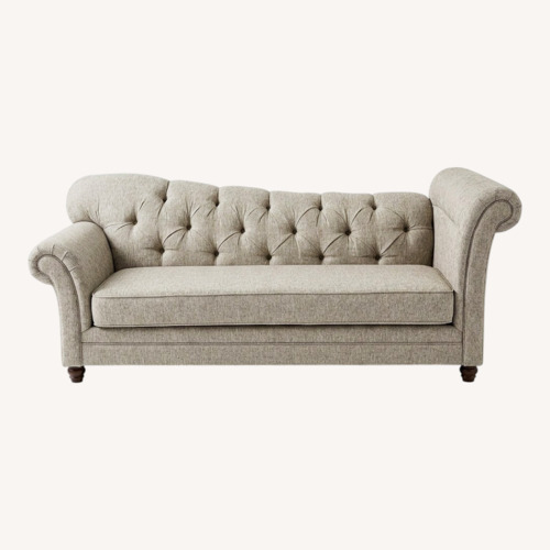 Used Bob's Discount Furniture Scarlett Light Gray Chaise Lounge for sale on AptDeco