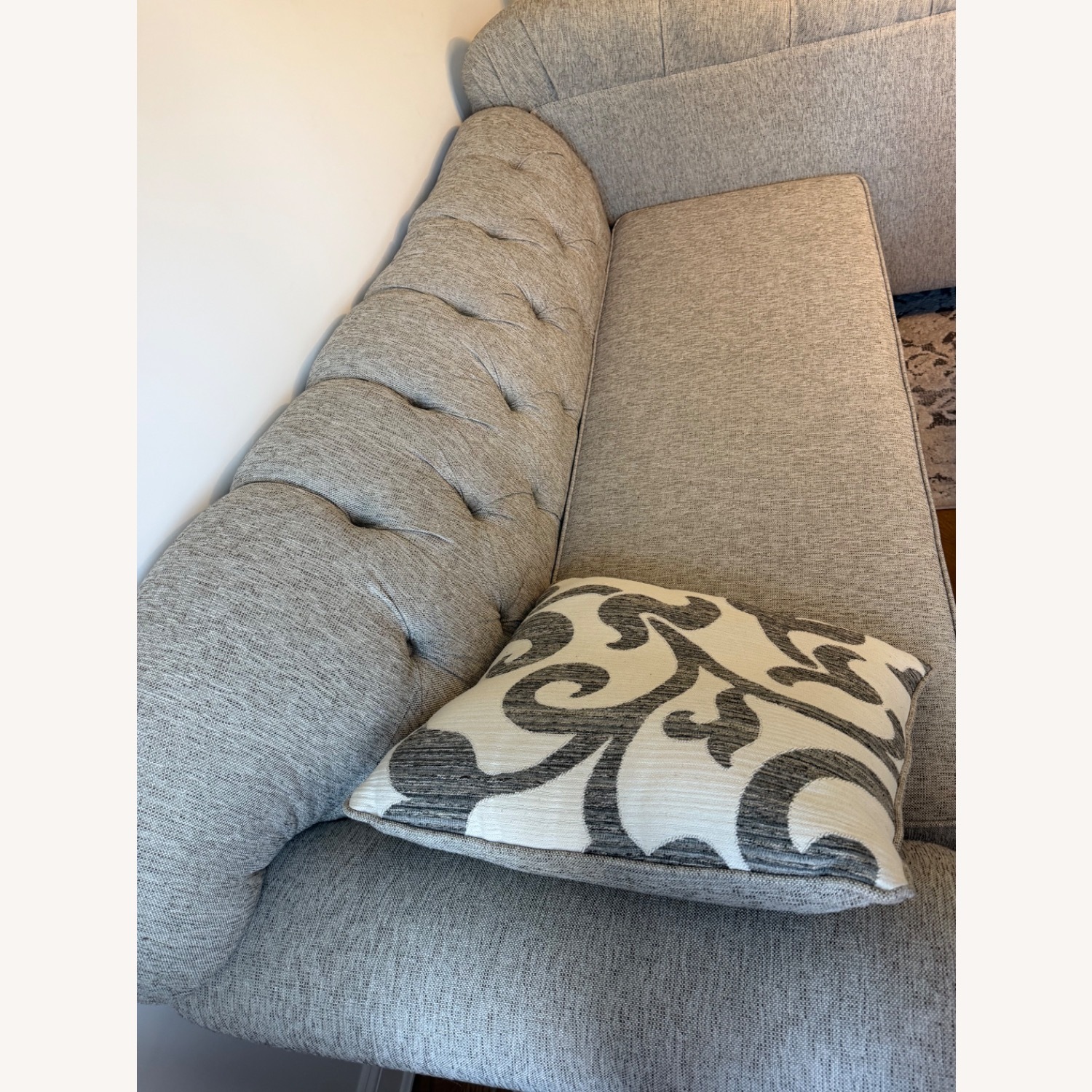 Bob's Discount Furniture Scarlett Light Gray Chaise Lounge - image-3