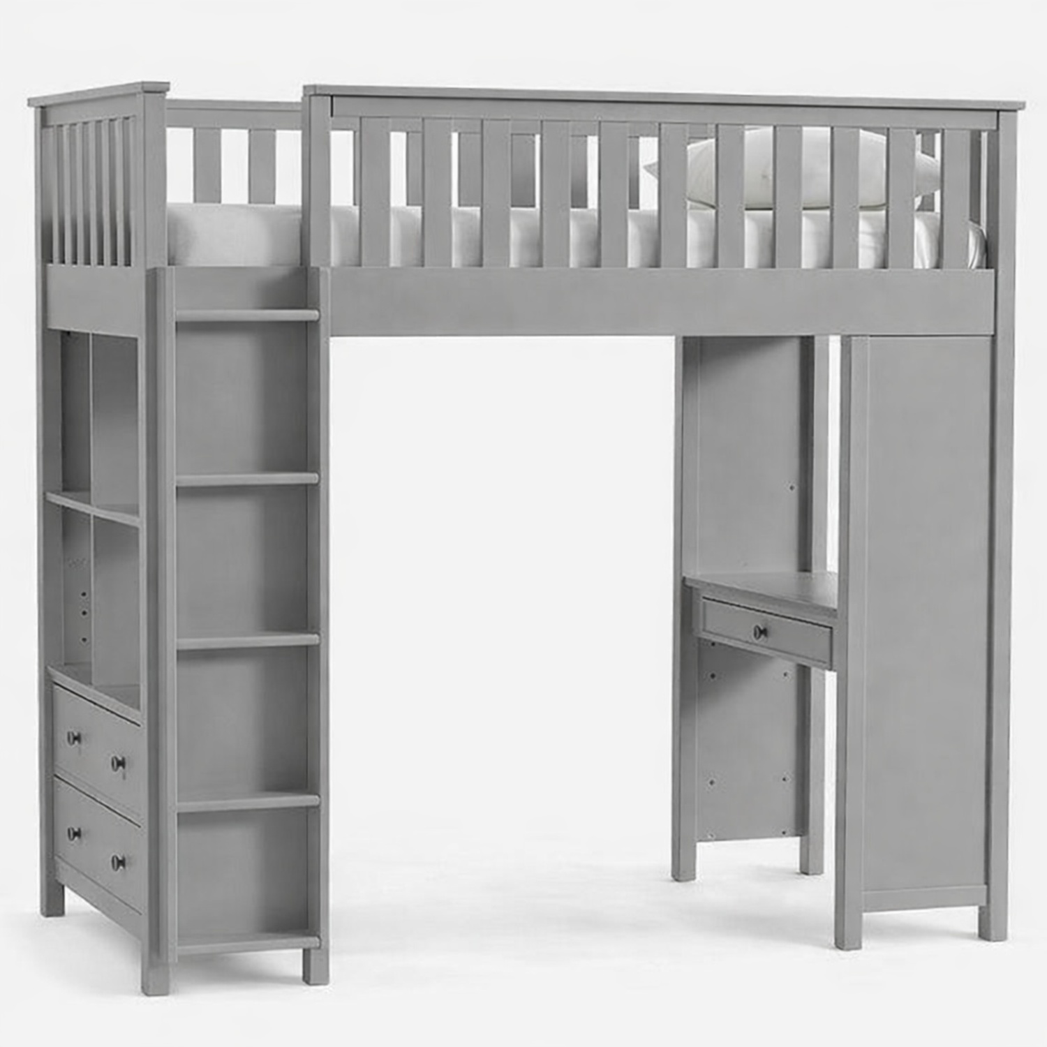 Pottery Barn Kids Elliot Twin Loft Bed and Chair - image-8