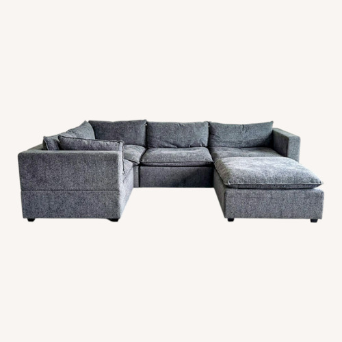 Used Dark Gray Fabric 3+ Piece Sectional for sale on AptDeco
