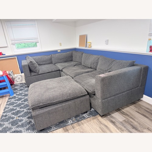 Used Dark Gray Fabric 3+ Piece Sectional for sale on AptDeco