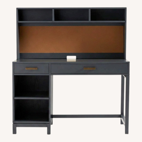 Used Crate & Kids Parke Charcoal Desk with Hutch for sale on AptDeco