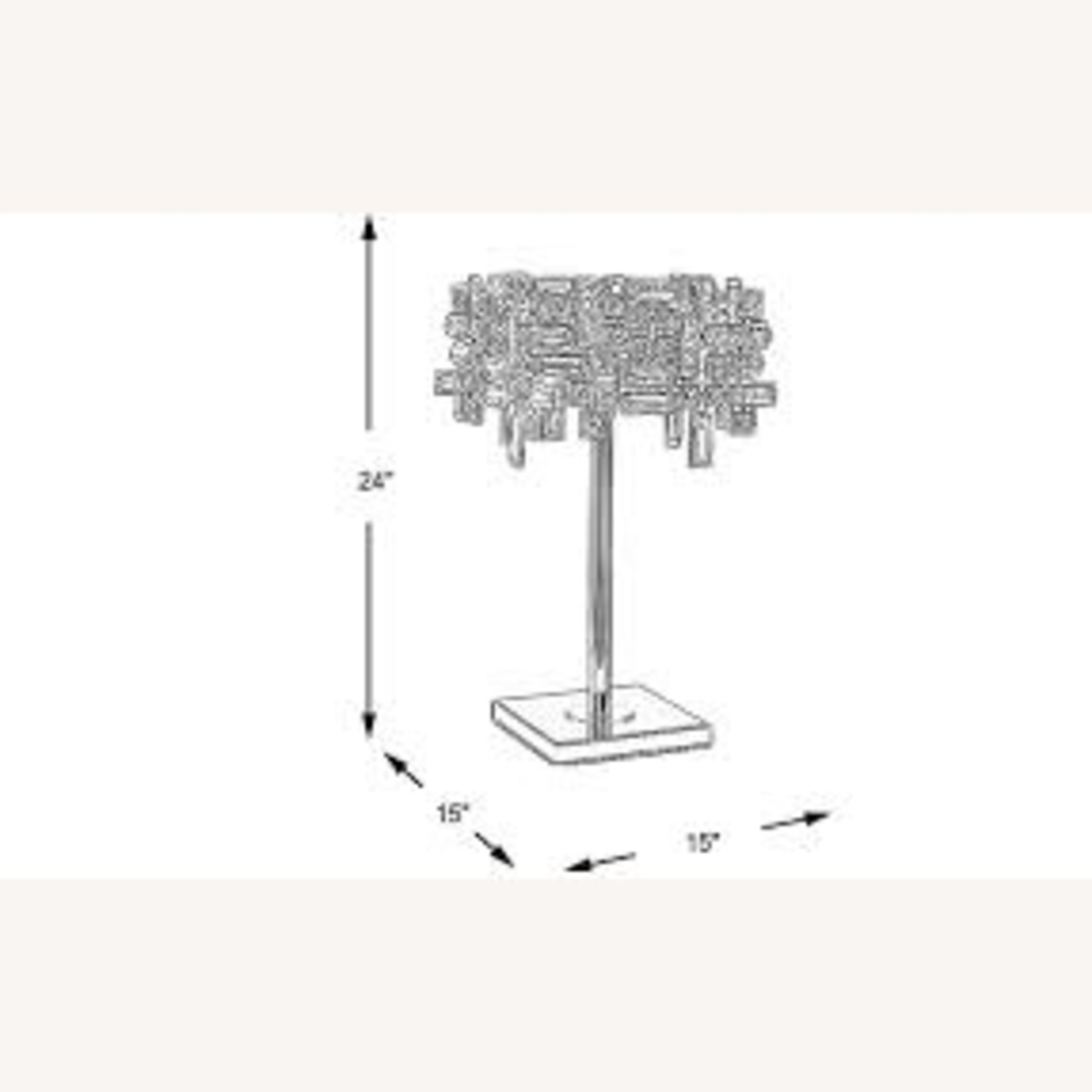 Rooms To Go Bradhurst Bay Silver Table Lamp - image-4