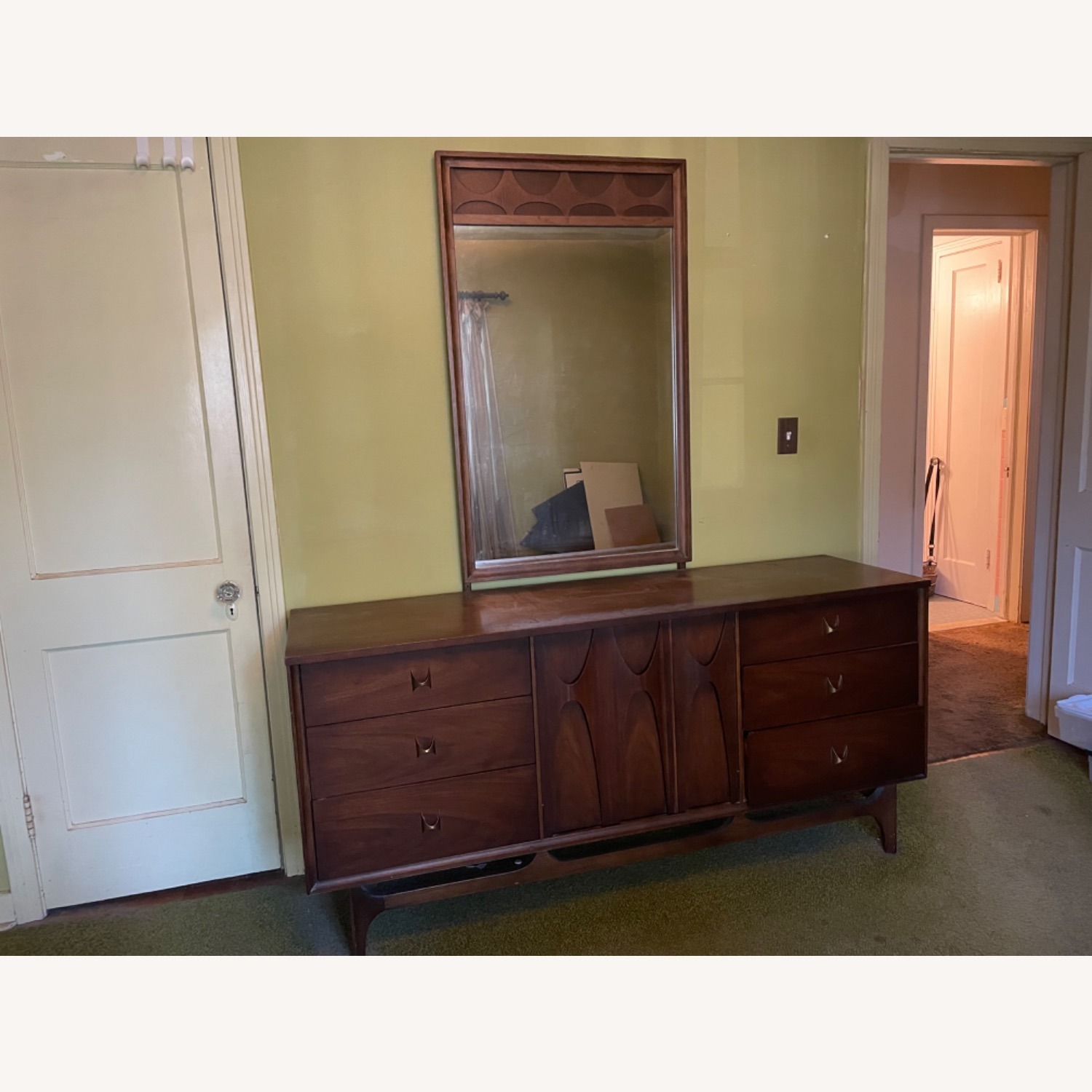Broyhill Brasilia Mid Century Dresser and Mirror - image-1