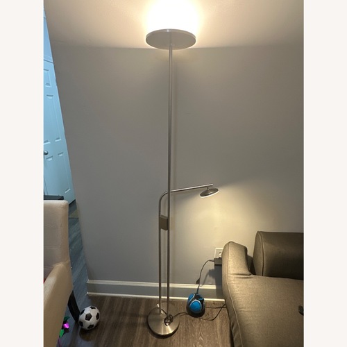 Used IKEA Natural Metal Floor Lamp for sale on AptDeco