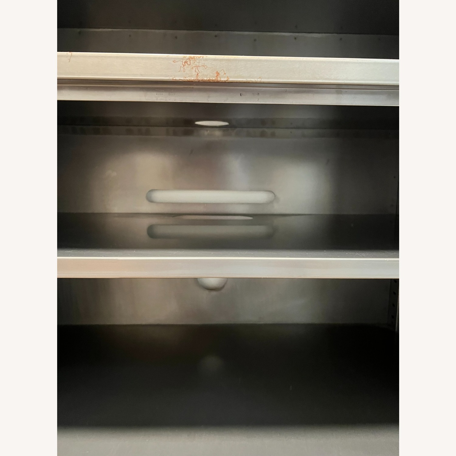 West Elm Silver Metal Media Storage - image-6