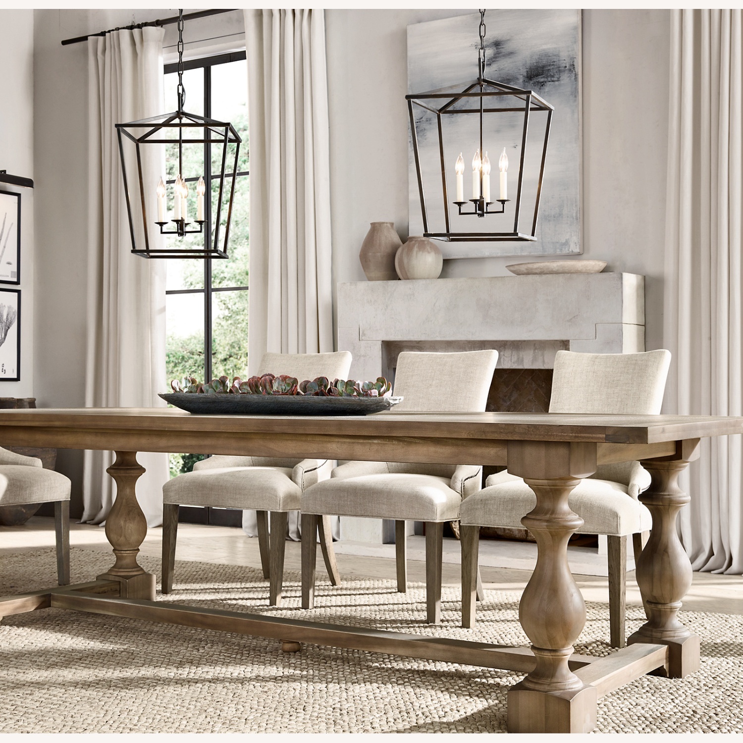 Restoration Hardware Natural Wood Dining Table - image-4