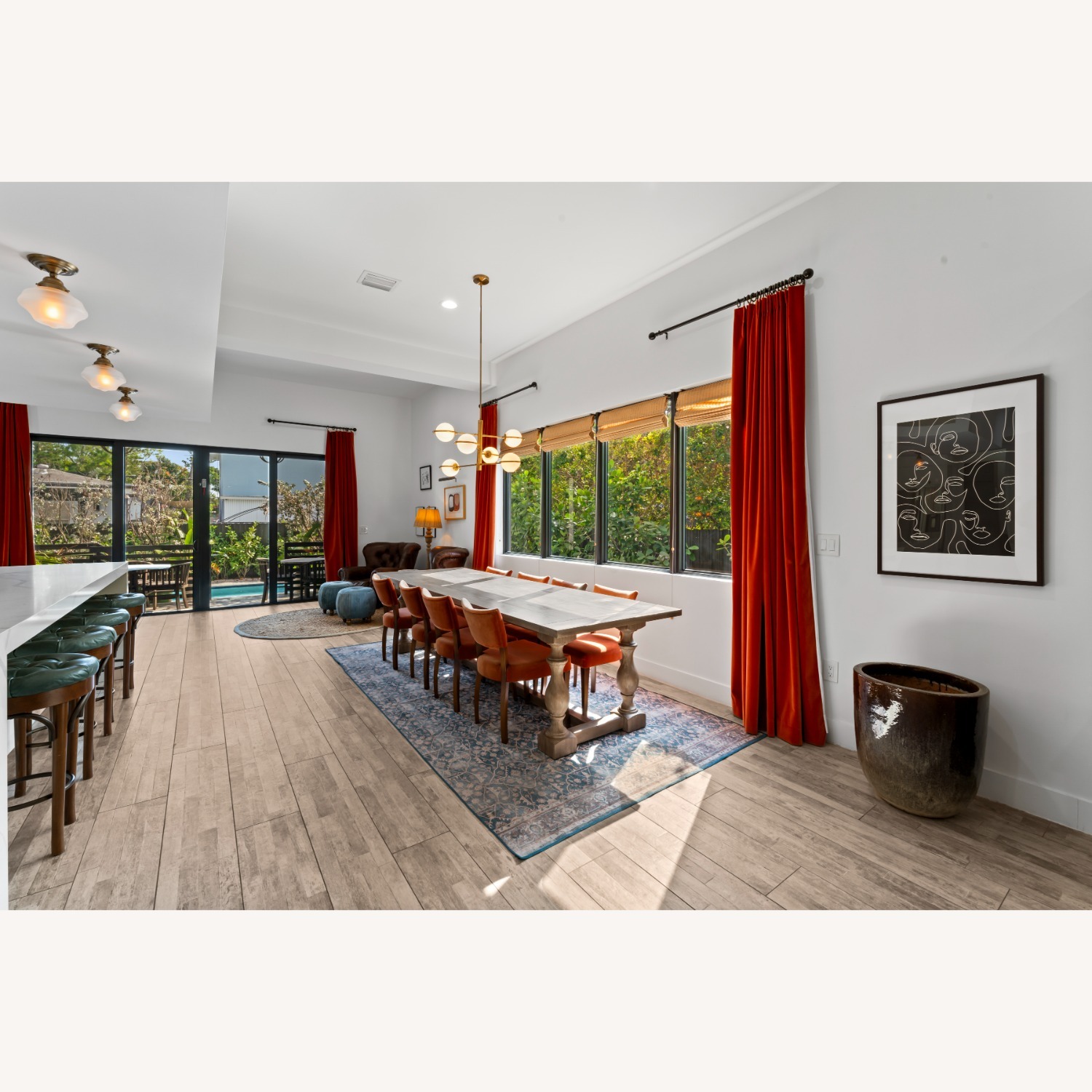 Restoration Hardware Natural Wood Dining Table - image-3