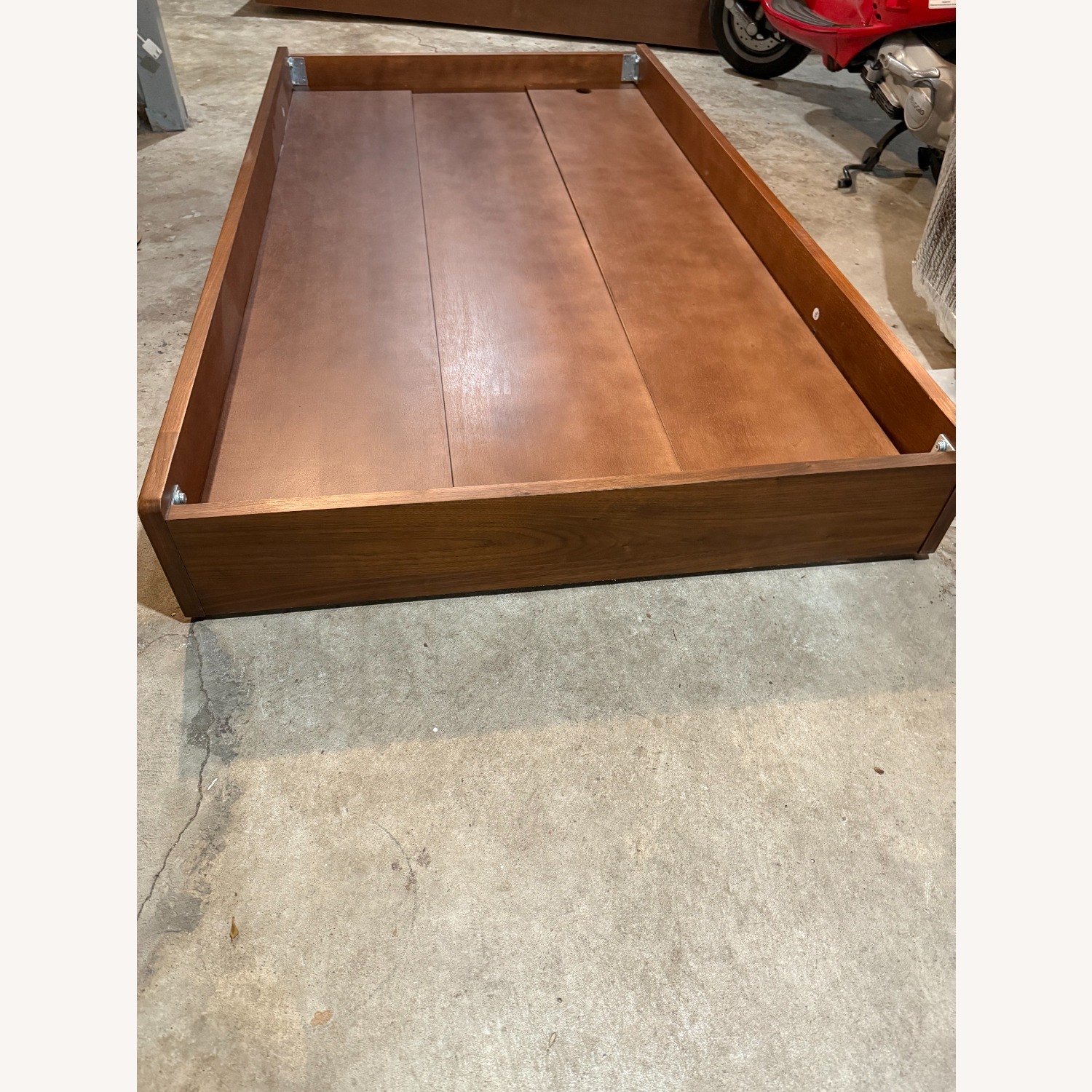 Crate & Barrel Taylor Walnut Trundle Bed - image-3