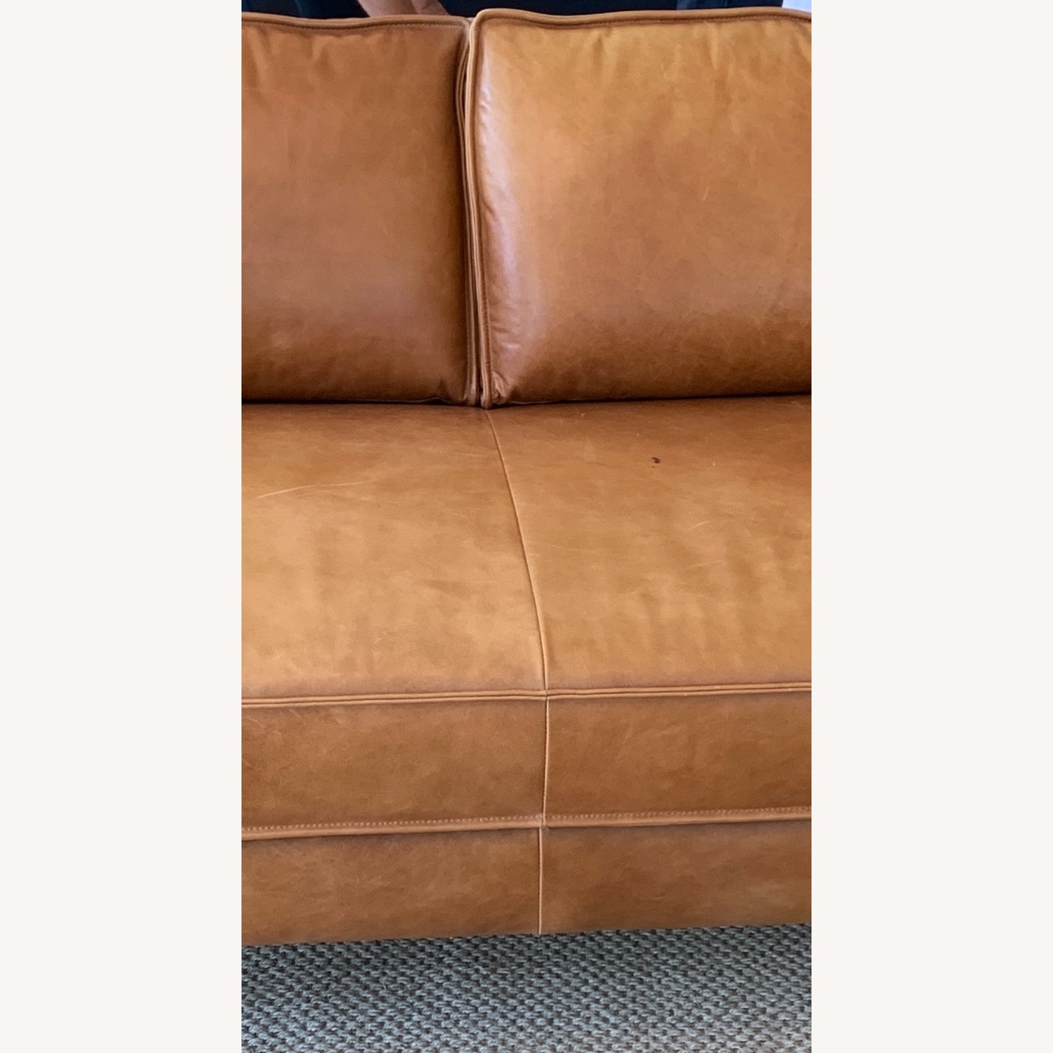 West Elm Harris Leather Sofa - image-4