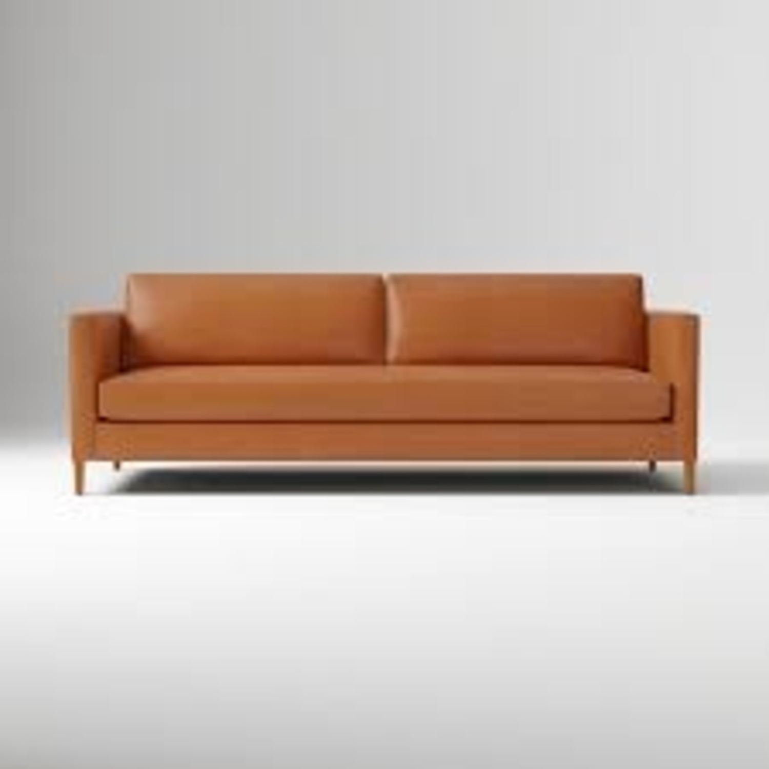 West Elm Harris Leather Sofa - image-5