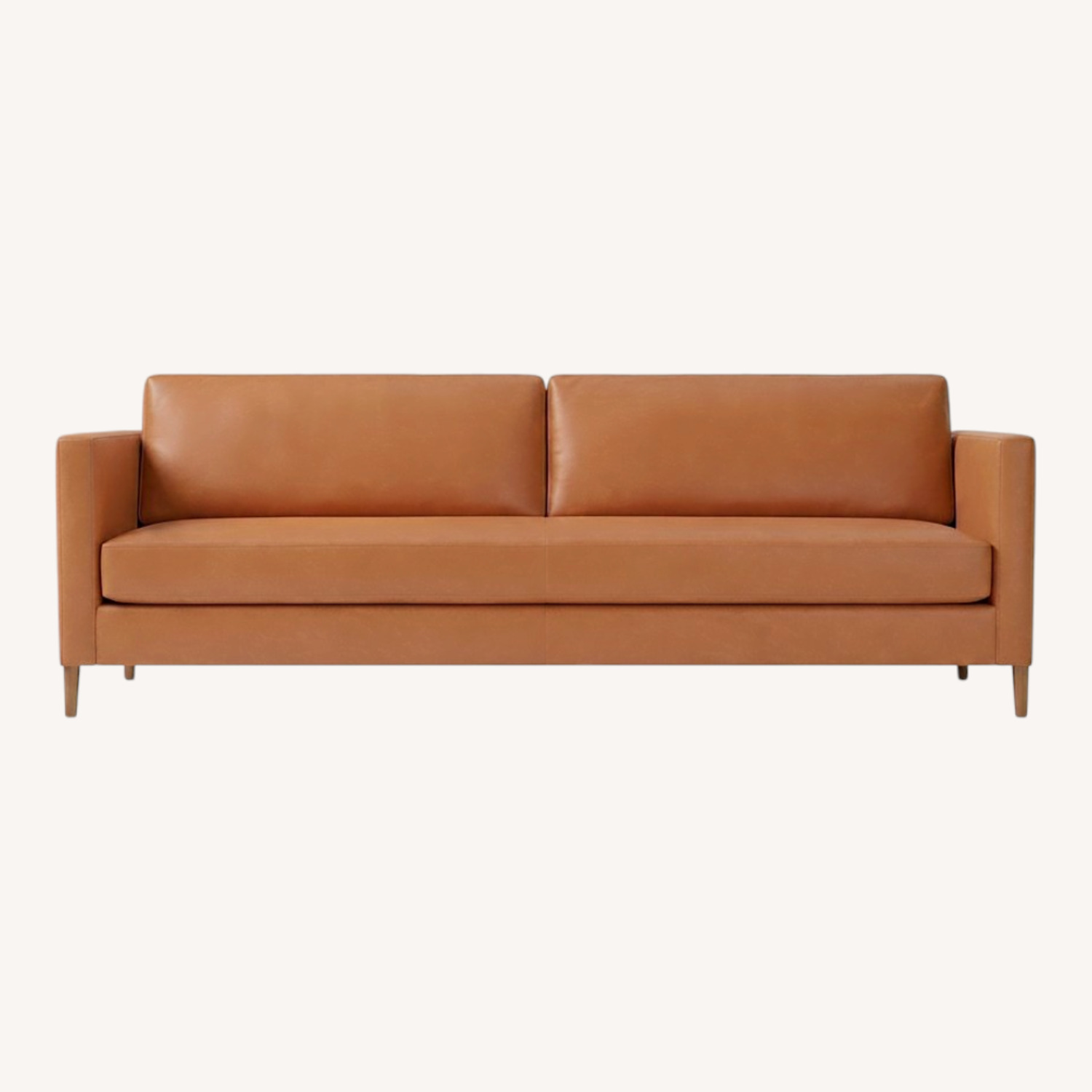 West Elm Harris Leather Sofa - image-0