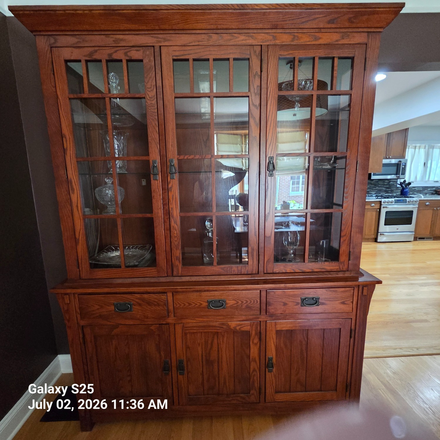 Nichols & Stone Mission Style China Cabinet - image-1