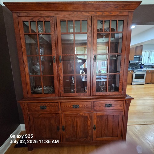Used Nichols & Stone Mission Style China Cabinet  for sale on AptDeco