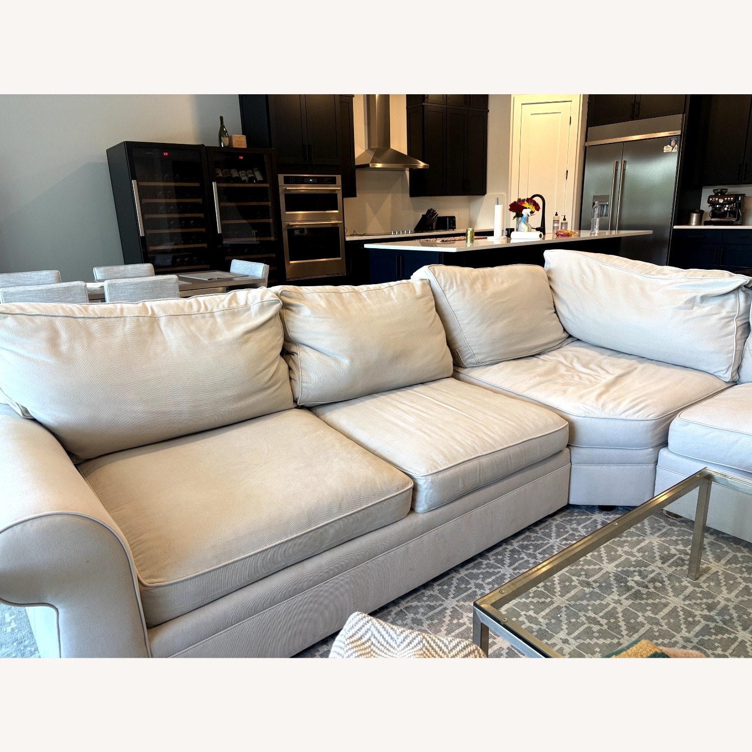 Pottery Barn Pearce Natural 2 Piece Sectional - image-2
