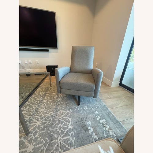 Used Room & Board Arlo Light Gray Fabric Recliner for sale on AptDeco